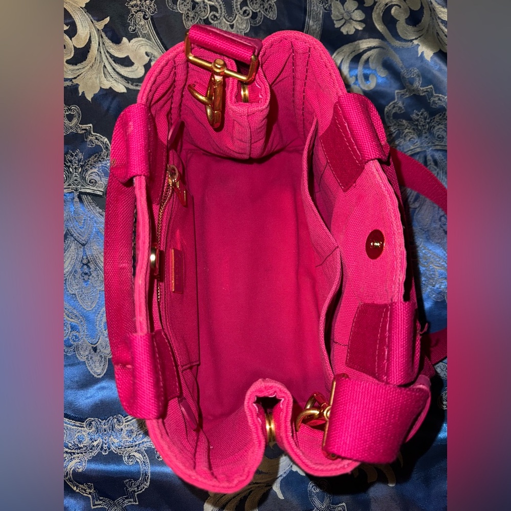 ❤️AUTH. PRADA Canapa PM Hand Bag Canvas 2way❤️ - Picture 6 of 12